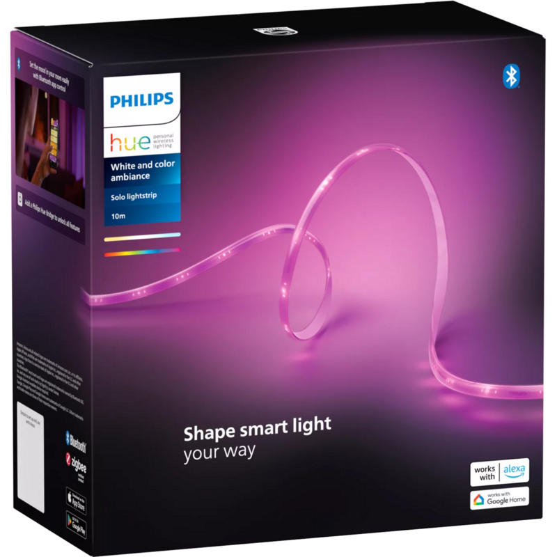 Philips HUE Lightstrip Solo 10 Meter LED-Streifen, weiß