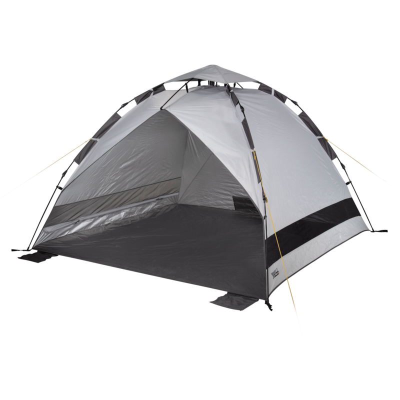 High Peak Strandmuschel Calida 80 Zelt, silber/grau, Regenschirm-System