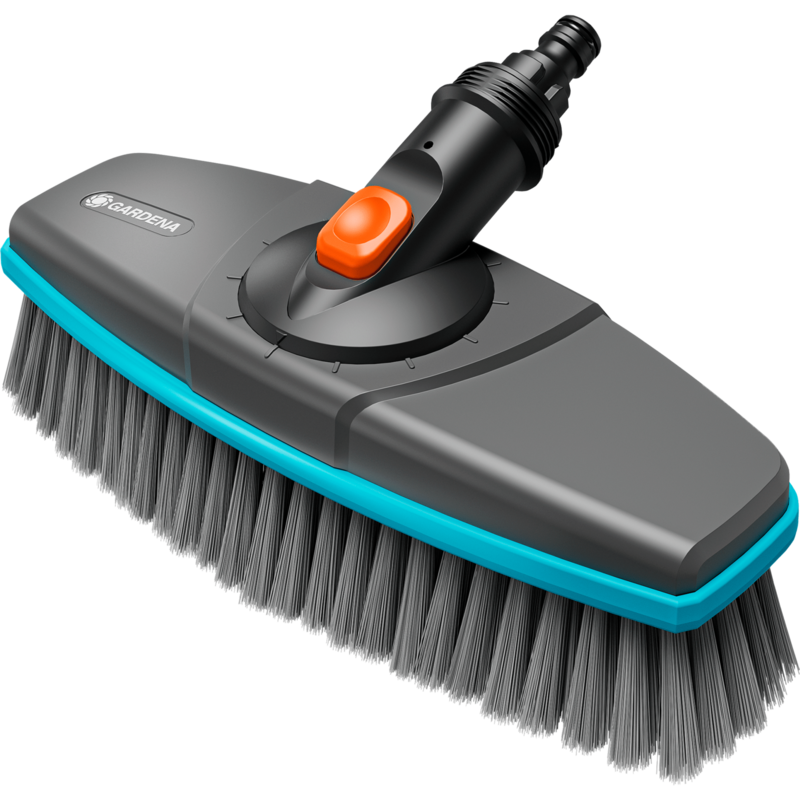 GARDENA Cleansystem Stielbürste soft Waschbürste, grau/türkis, umlaufende