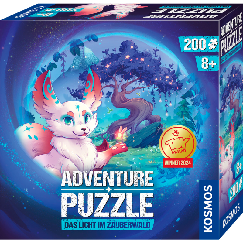 Kosmos Adventure Puzzle: Das Licht im Zauberwald, 200 Teile
