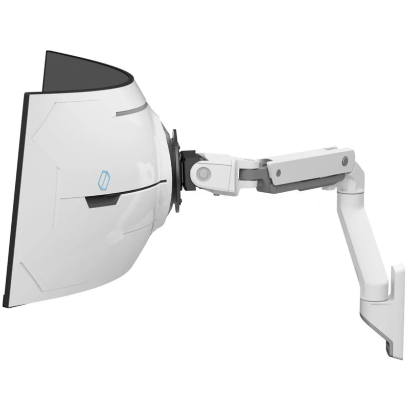 Ergotron HX Monitor Arm mit VHD-Gelenk, Wandhalterung, weiß, für 1000 R Curved