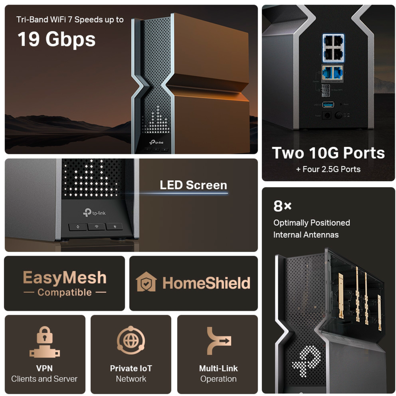 TP-Link Archer BE800 Mesh Router