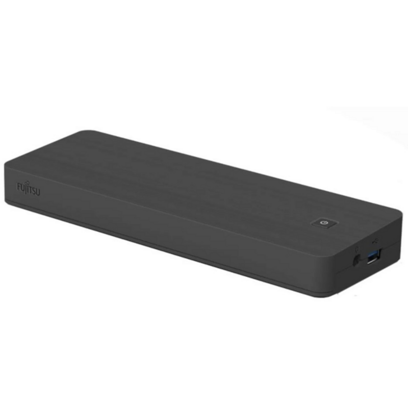 Fujitsu USB-C Dock Generalüberholt Dockingstation, schwarz, USB-A, HDMI, Generalüberholt