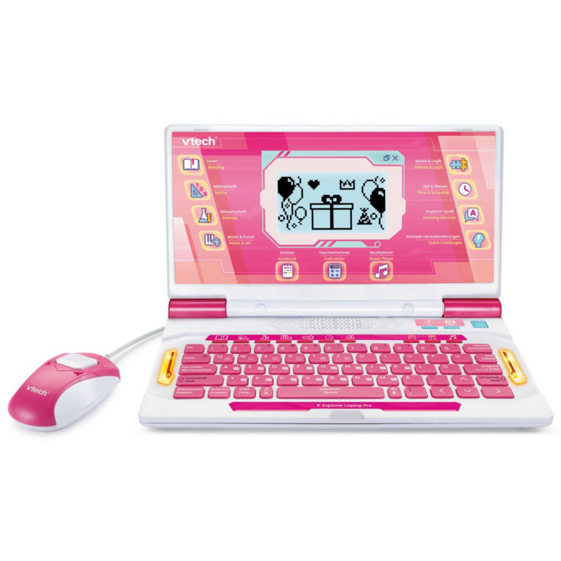 VTech Explorer Laptop Pro Lerncomputer, pink