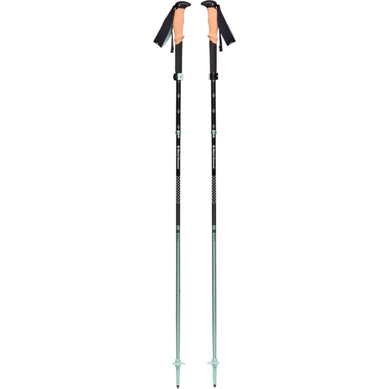 Black Diamond Trekkingstöcke Pursuit FLZ S/M Fitnessgerät, schwarz/grün, 1 Paar