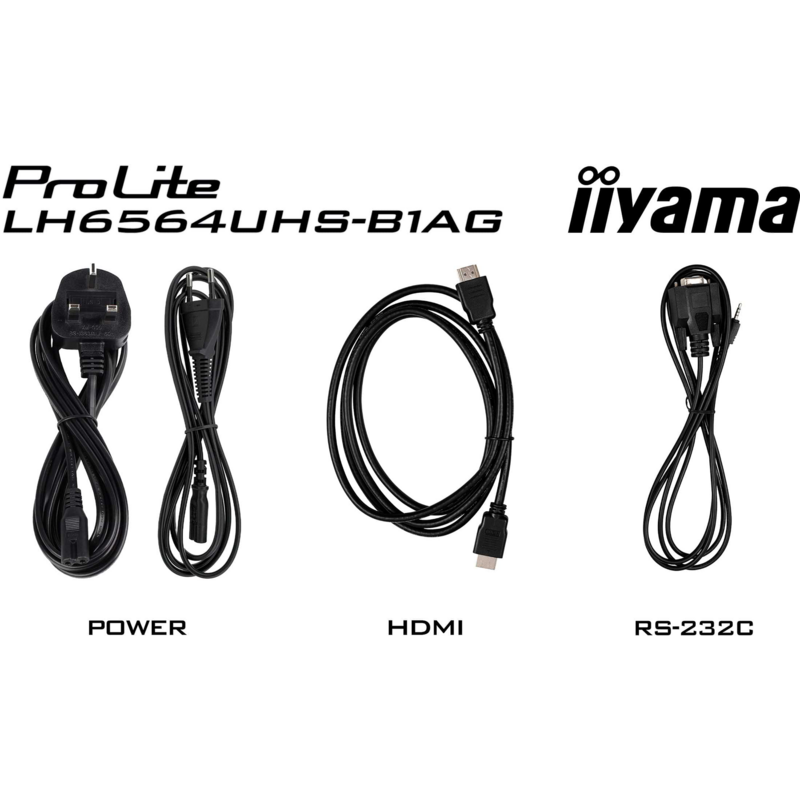 iiyama ProLite LH6564UHS-B1AG Public Display, schwarz (matt), UltraHD/4K, VA