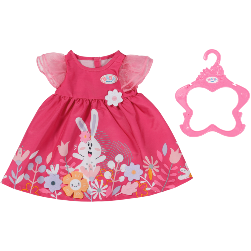 ZAPF Creation BABY born Kleid Blümchen 43cm Puppenzubehör, inklusive