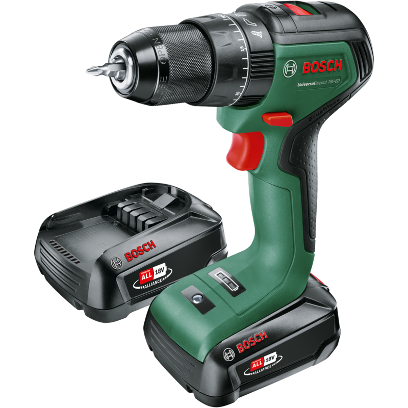 Bosch Heimwerken & Garten Akku-Schlagbohrschrauber UniversalImpact 18V-60