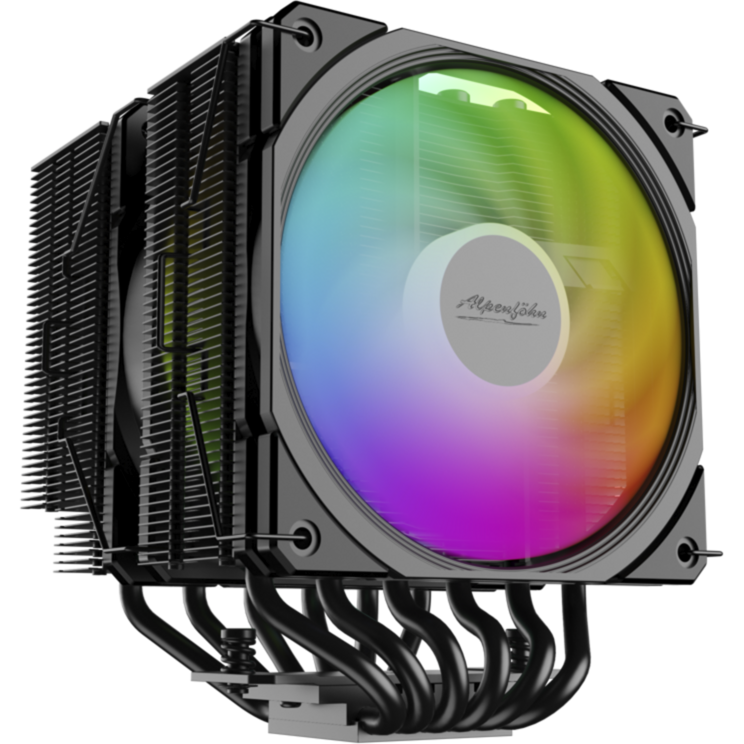 Alpenföhn Brocken 4 Max ARGB CPU-Kühler, schwarz