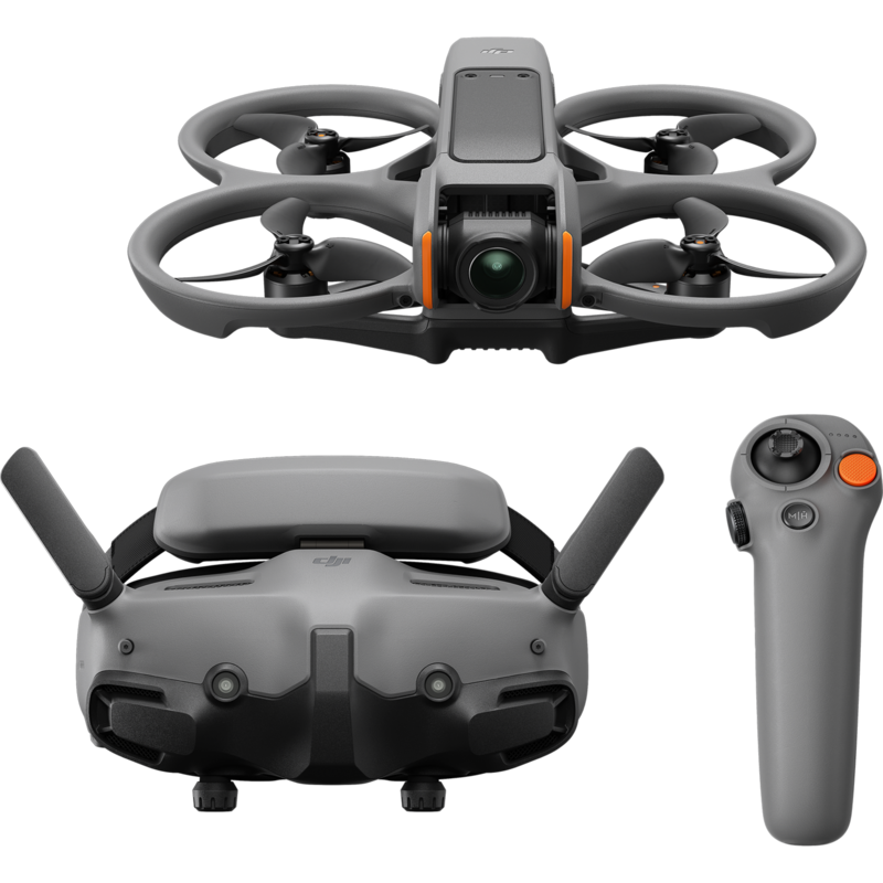 DJI Avata 2 Fly More Combo (ein Akku) Drohne, Mechanischer Ein-Achsen-Gimbal