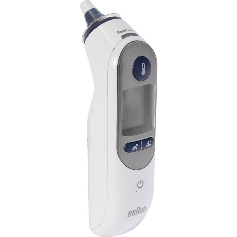 Braun Fieberthermometer ThermoScan 7+, weiß/blau, Infrarot-Ohrthermometer