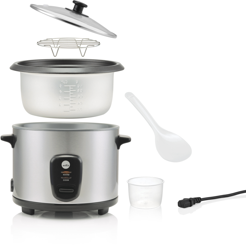 Wilfa Reiskocher Inari, silber, 400 Watt, 2 Liter