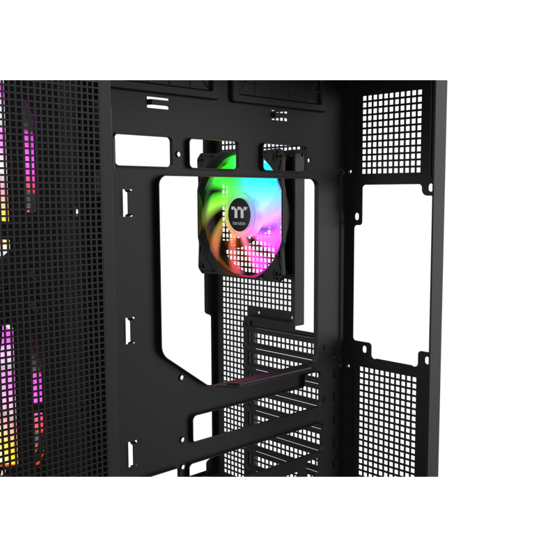 Thermaltake View 380 XL WS ARGB Tower-Gehäuse, schwarz/holz, Tempered Glass x