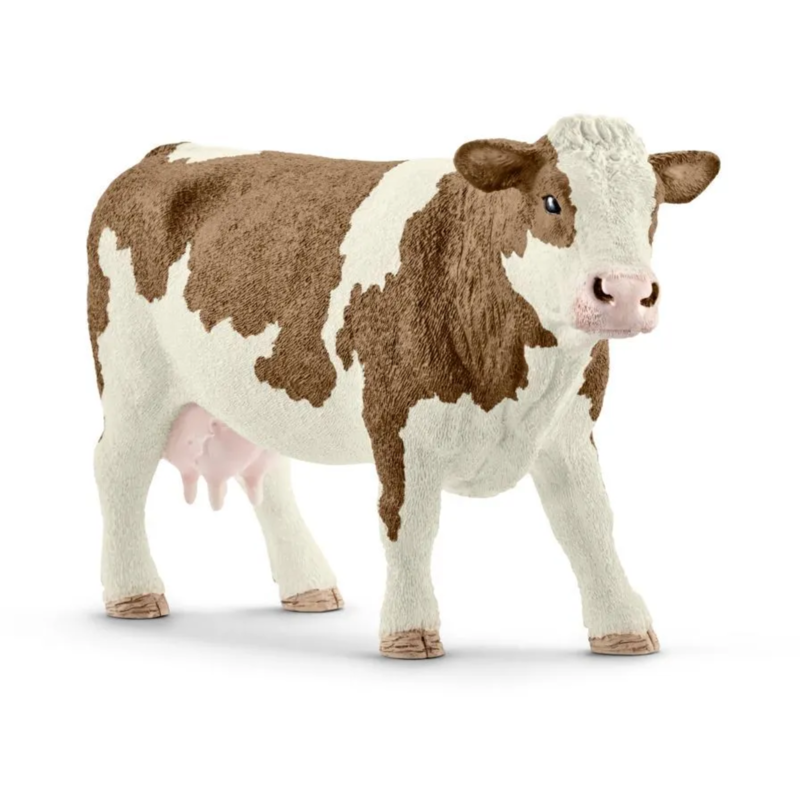 Schleich Farm World Fleckvieh-Kuh Spielfigur