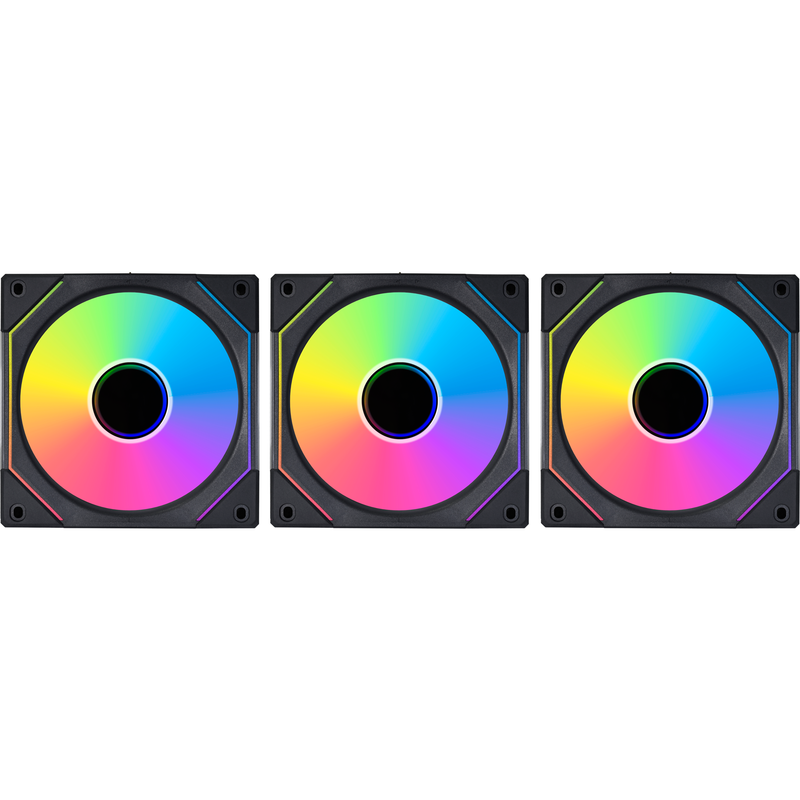 Lian Li UNI FAN SL-INF 120 RGB Gehäuselüfter, schwarz, Dreierpack