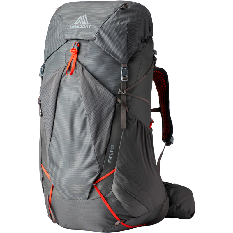 Gregory Facet 45 Rucksack, grau, 45 Liter I Tragesystem-Größe: Größe XS