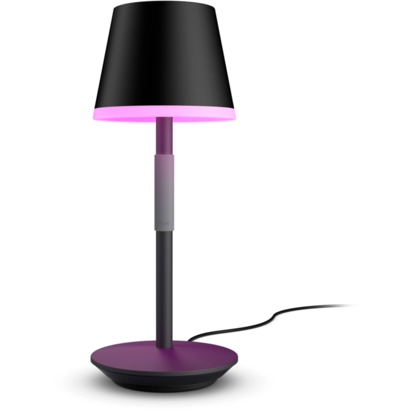 Philips HUE White & Color Ambiance Go tragbare Tischleuchte Leuchte, schwarz