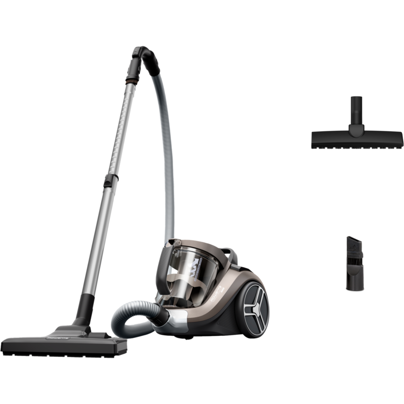Rowenta Compact Power XXL Parkett RO4B30 Bodenstaubsauger, grau/schwarz