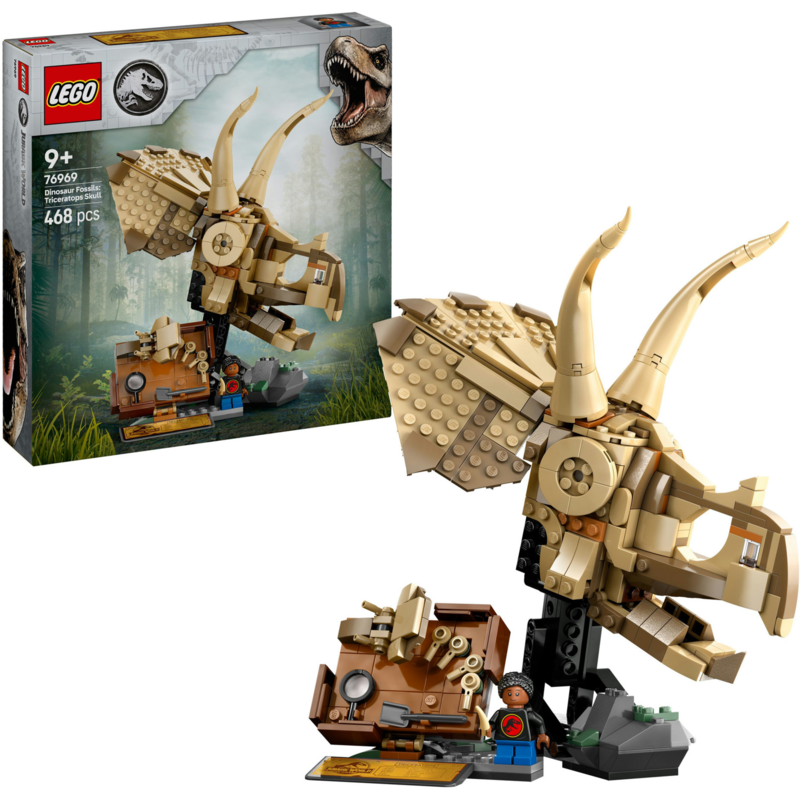 LEGO Jurassic World Dinosaurier-Fossilien: Triceratops-Schädel