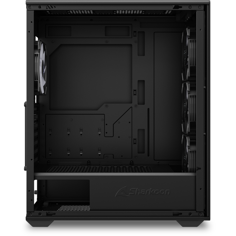 Sharkoon VK4 ARGB Tower-Gehäuse, schwarz, Tempered Glass