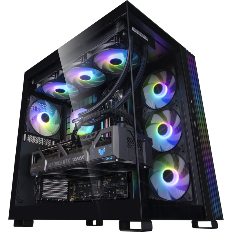 ALTERNATE Custom PC Series • aTTaX E-Sport Gaming-PC, schwarz/transparent, ohne