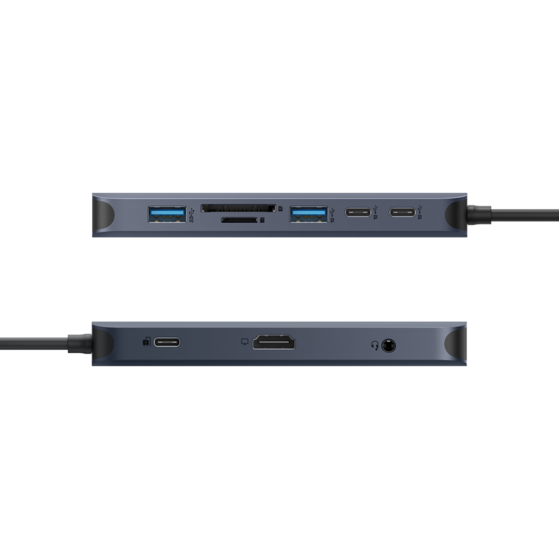 Hyper HyperDrive Next 10 Port USB-C Hub Dockingstation, dunkelblau, USB-C, HDMI