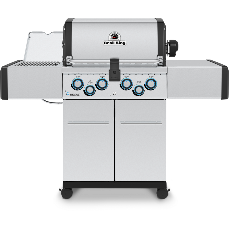 Broil King Gasgrill Regal S 490 IR Grill, edelstahl, mit Infrarot-Seitenbrenner