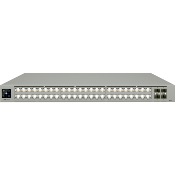 Ubiquiti Pro XG 48 Switch, Professioneller Layer-3-Etherlighting-Switch mit 48