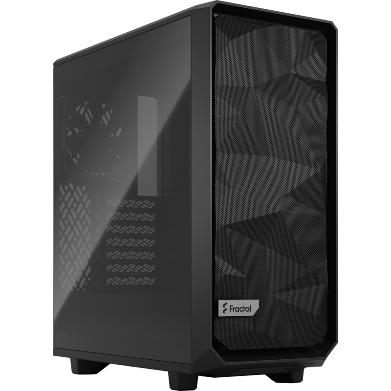 Fractal Design Meshify 2 Compact Black TG Light Tint Tower-Gehäuse, schwarz