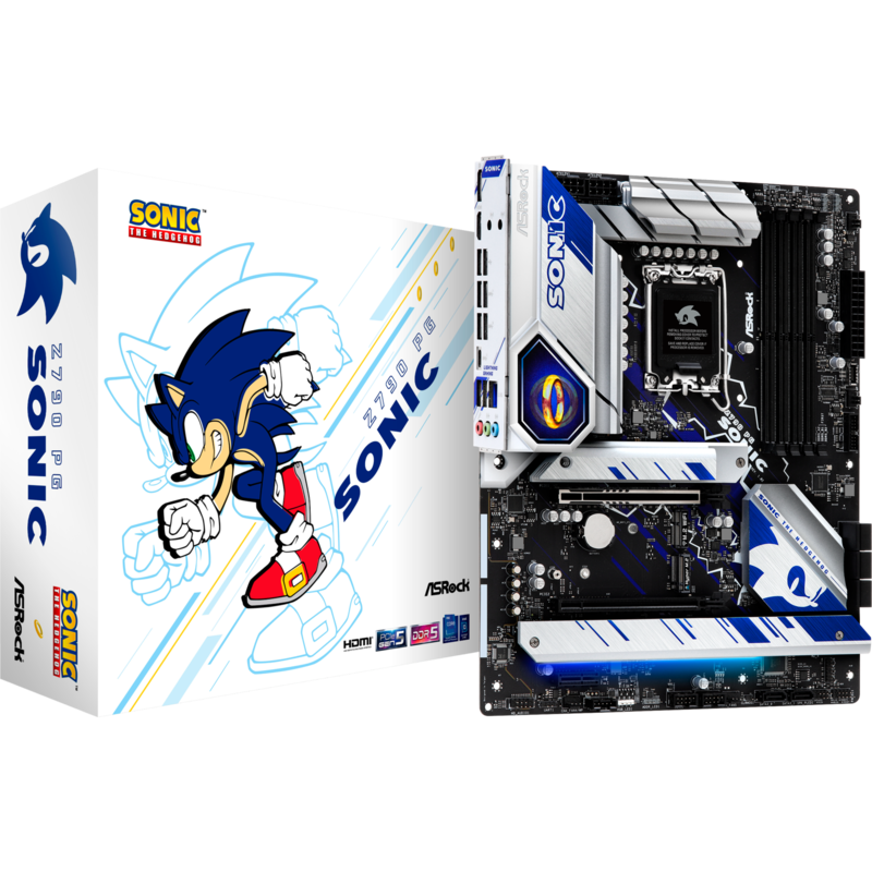 ASRock Z790 PG SONIC Mainboard, silber/blau