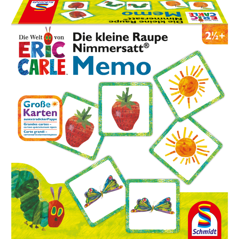 Schmidt Spiele Die kleine Raupe Nimmersatt Memory Gedächtnisspiel