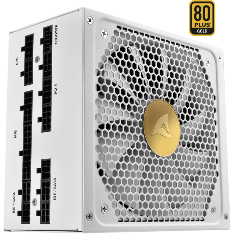 Sharkoon REBEL P30 Gold 1000W ATX3.0 PC-Netzteil, weiß, 1x 12VHPWR, 4x PCIe