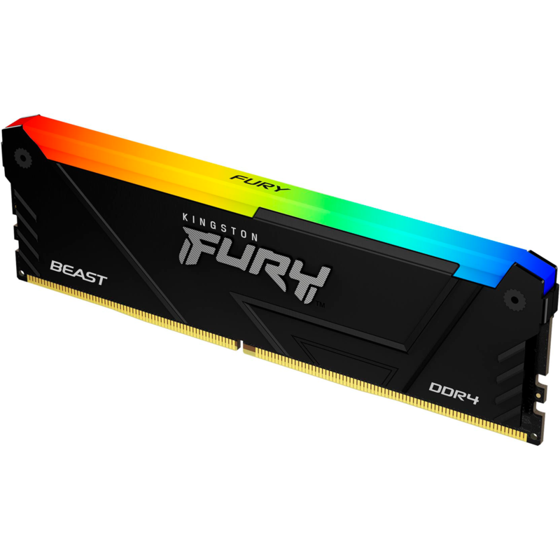 Kingston FURY DIMM 16 GB DDR4-3200 (2x 8 GB) Dual-Kit Arbeitsspeicher, schwarz, Gebraucht