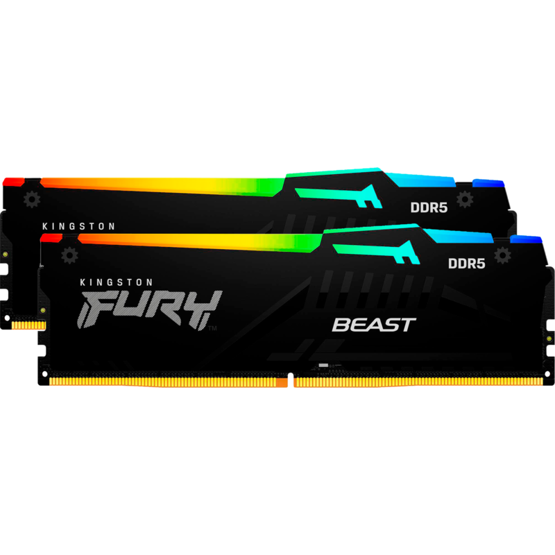 Kingston FURY DIMM 64 GB DDR5-6400 (2x 32 GB) Dual-Kit Arbeitsspeicher, schwarz