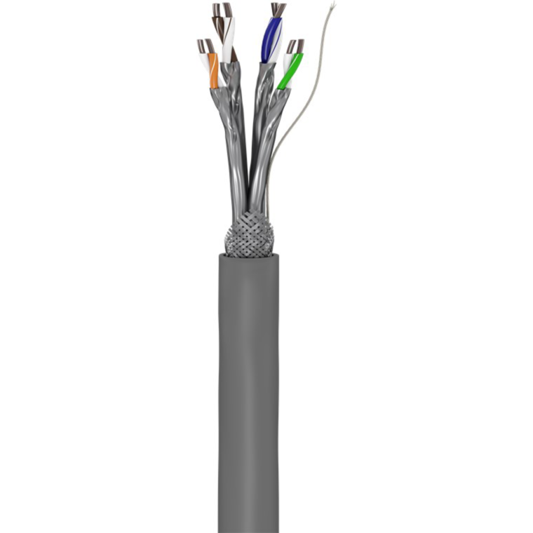 goobay Netzwerkkabel Cat.6, S/FTP (PiMF) Kabel, grau, 305 Meter