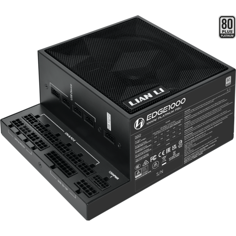 Lian Li EDGE EG1000 1000W Black PC-Netzteil, schwarz