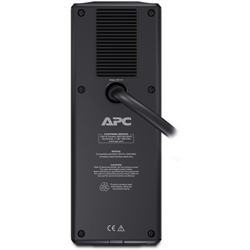 APC Externer Batteriesatz BR24BPG, Back-UPS Pro Akku, schwarz, für Back-UPS Pro