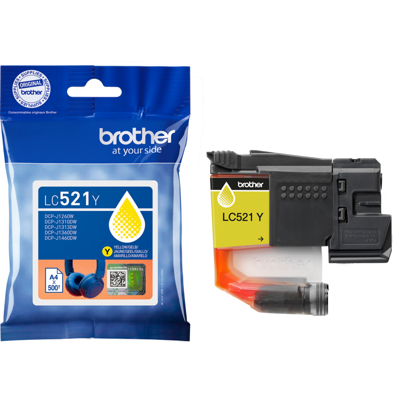 Brother Tinte gelb LC-521Y