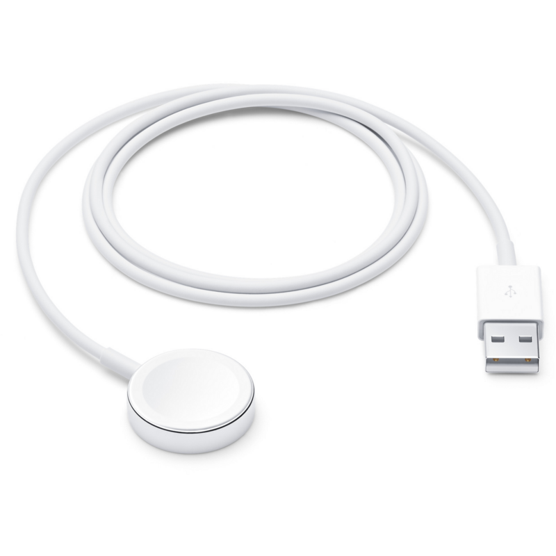 Apple Watch magnetisches Ladekabel USB-A Ladegerät, weiß, 1 Meter