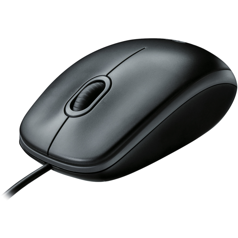 Logitech B100 Optical USB Mouse for Business Maus, schwarz