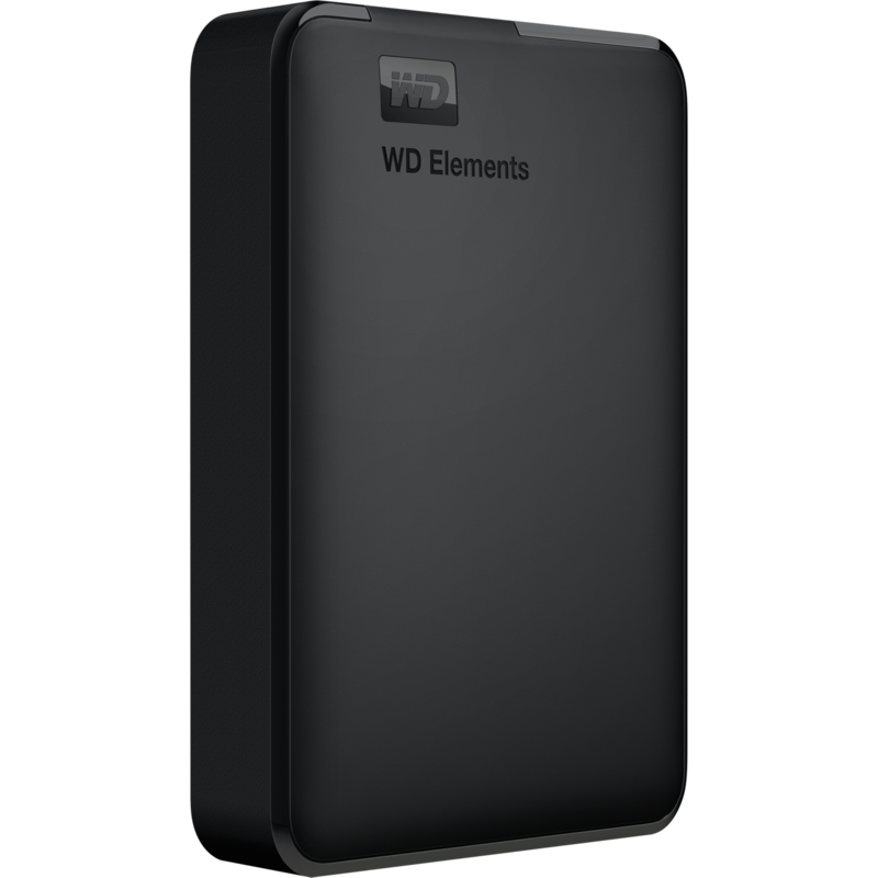 WD Elements Portable 4 TB Festplatte, schwarz, Micro-USB-B 3.2 Gen 1 (5 Gbit/s)