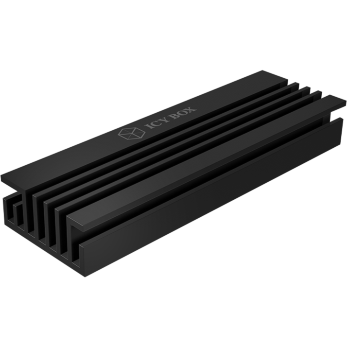ICY BOX IB-M2HS-70 Kühlkörper, schwarz, unterstützt M.2 2280 SSD