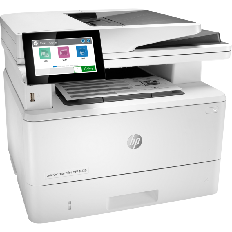 HP LaserJet Enterprise M430f MFP Multifunktionsdrucker, grau/schwarz, USB, LAN