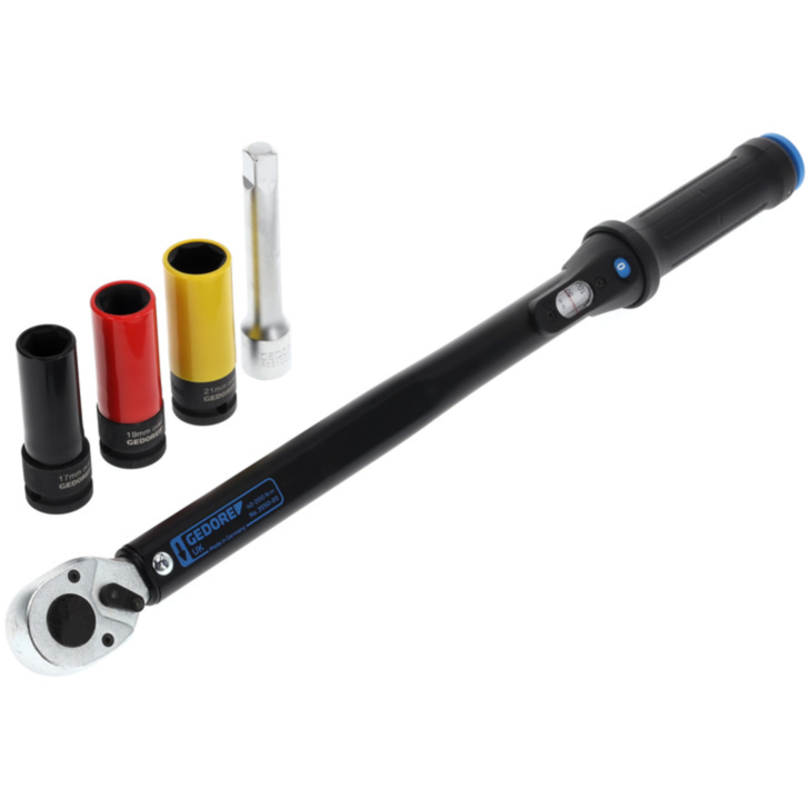 GEDORE Drehmomentschlüssel TORCOFLEX UK Set, 1/2", schwarz, inkl. 3