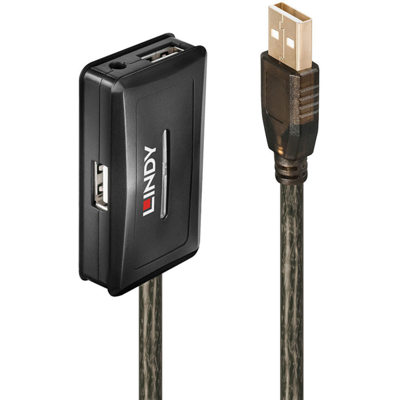 Lindy USB 2.0 Aktivverlängerungshub Pro 10m USB-Hub