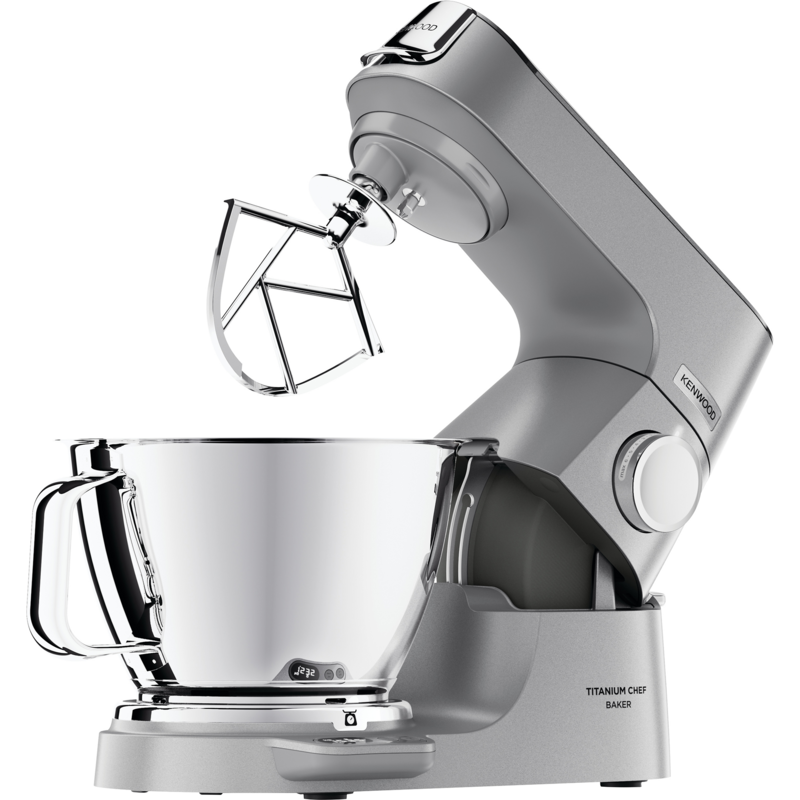 Kenwood Titanium Chef Baker Küchenmaschine KVC85.124SI, silber, 1.200 Watt