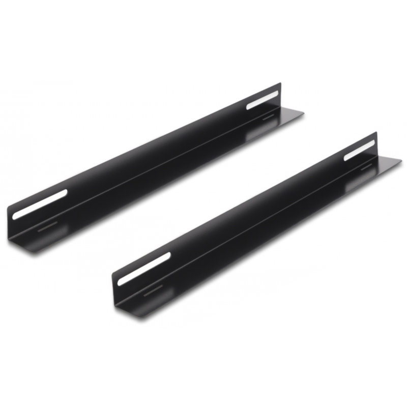 DeLOCK 19" Tragschiene für Netzwerkschrank 450 x 40 mm Einbauschienen, schwarz