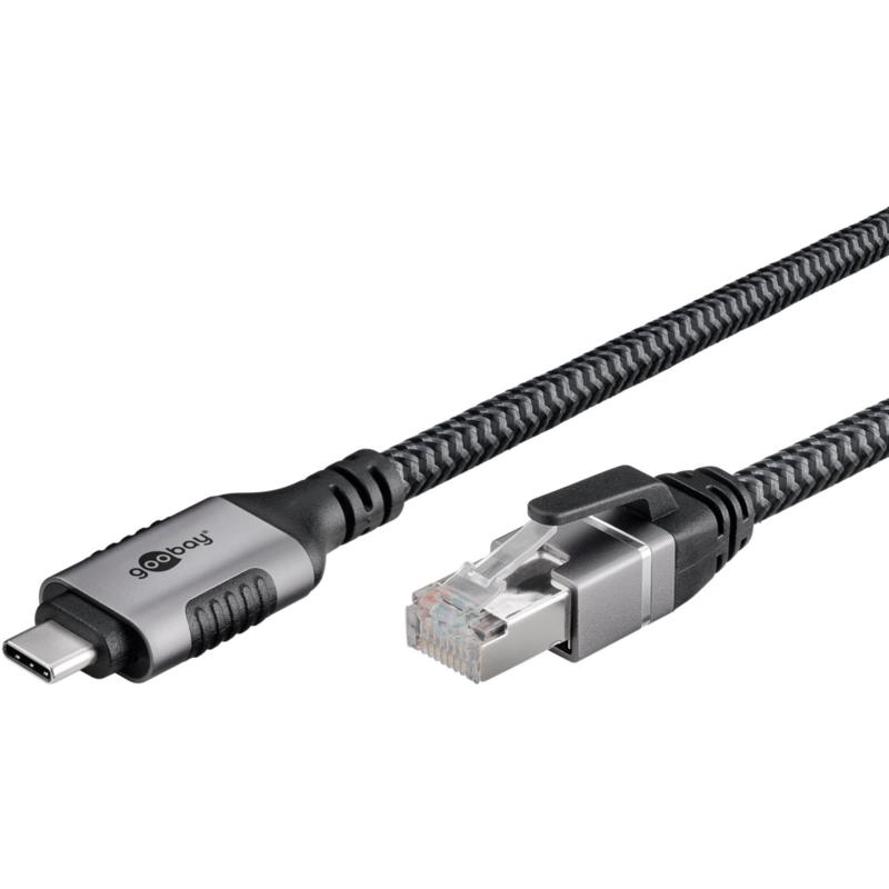 goobay Ethernet-Kabel USB-C 3.2 Gen2 Stecker > RJ-45 Stecker LAN-Adapter