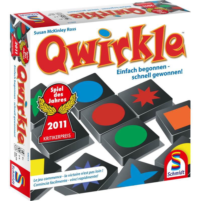 Schmidt Spiele Qwirkle Brettspiel, Spiel des Jahres 2011