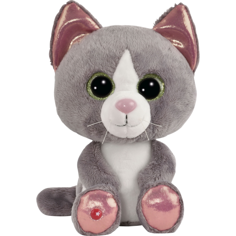 NICI Glubschis Katze Felinja, ca. 25cm Kuscheltier, grau